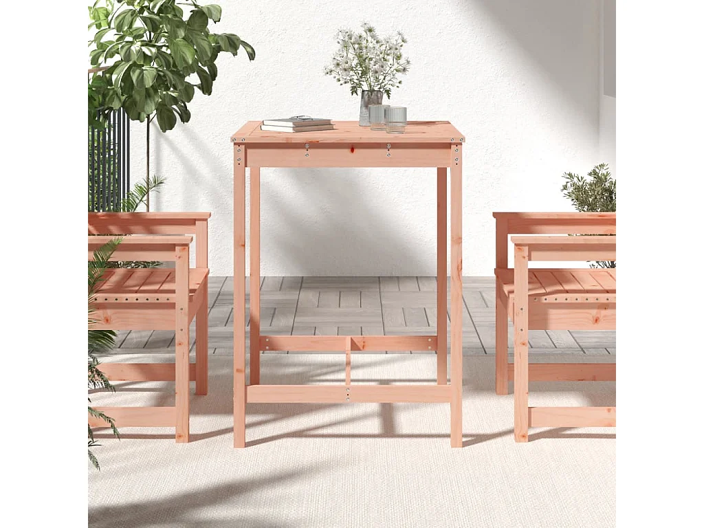 Mesa de jardim 82,5x82,5x110 cm madeira de douglas maciça