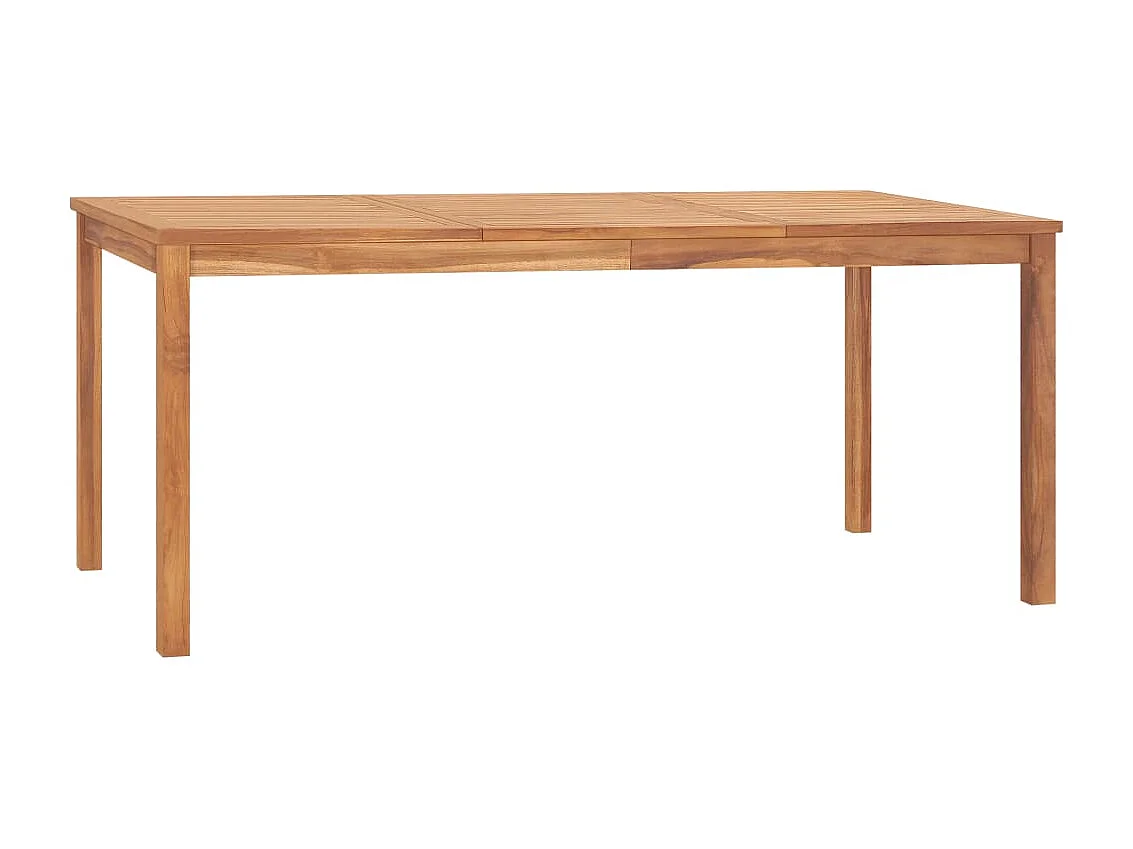 Mesa de comedor de jardín madera maciza de teca 180x90x77 cm