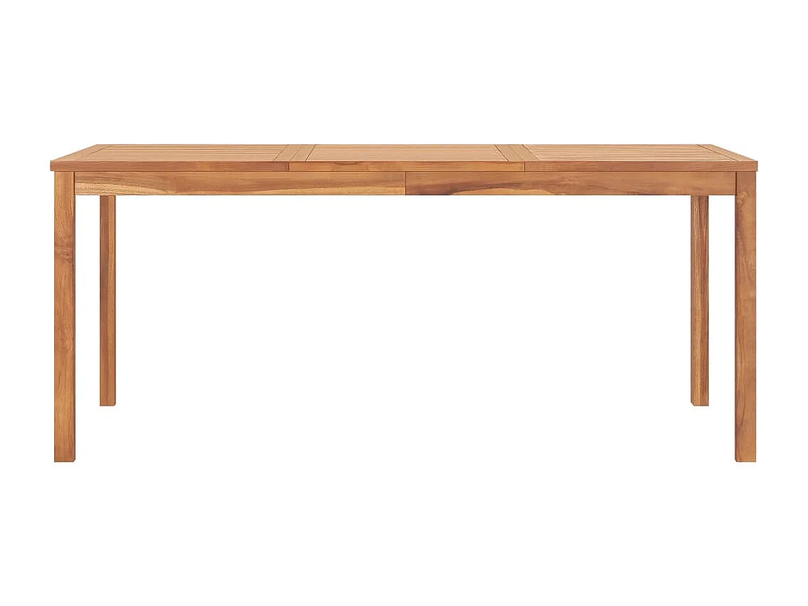 Mesa de comedor de jardín madera maciza de teca 180x90x77 cm