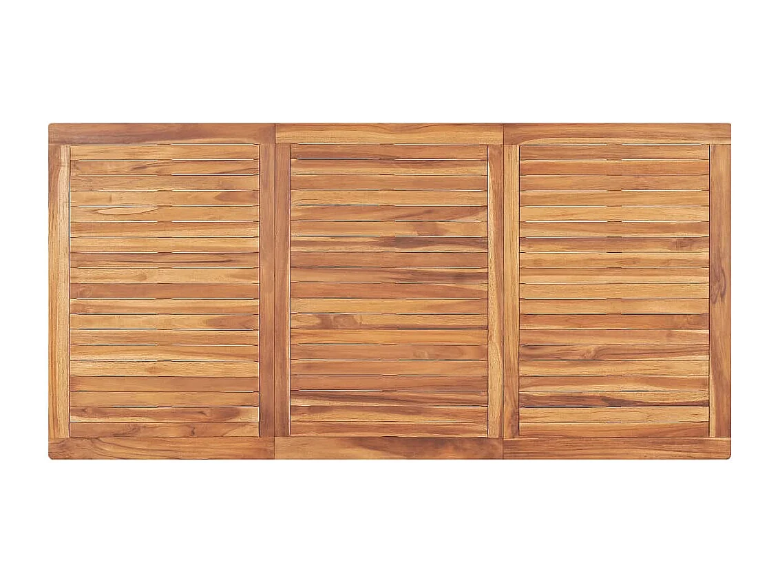 Mesa de comedor de jardín madera maciza de teca 180x90x77 cm