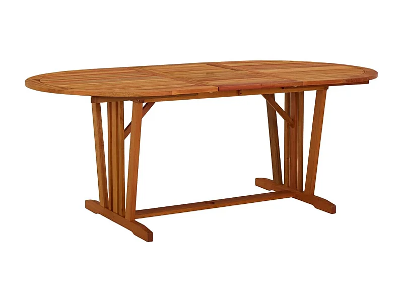 Table de jardin 200x100x75 cm Bois d'eucalyptus solide