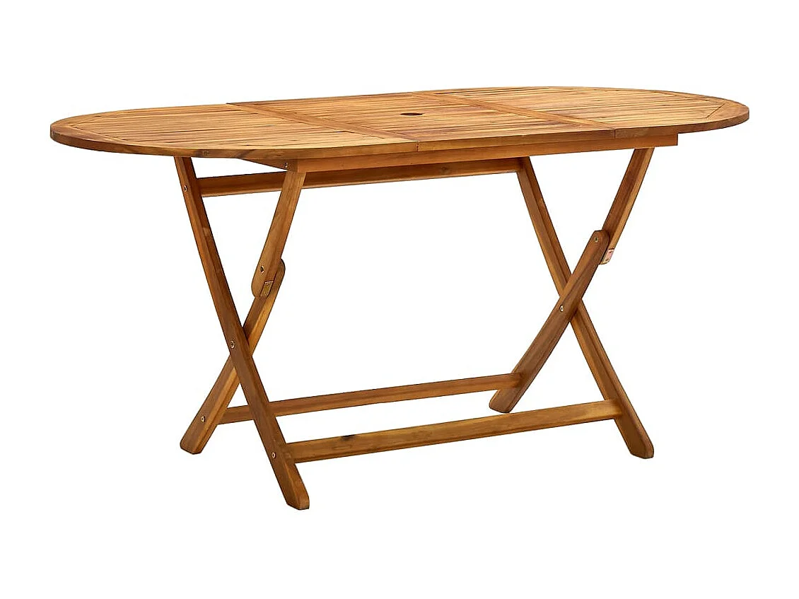 Table de jardin pliable 160x85x75 cm Bois d'acacia massif