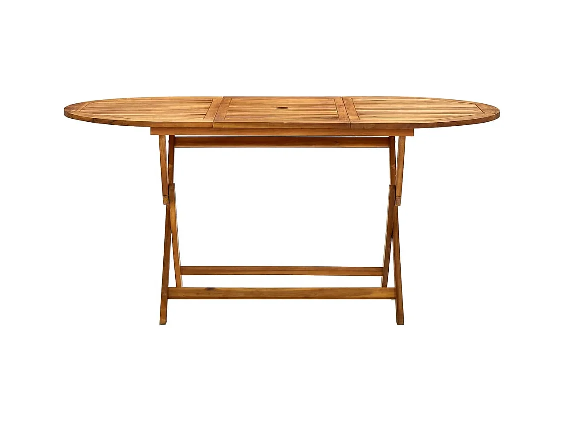Table de jardin pliable 160x85x75 cm Bois d'acacia massif