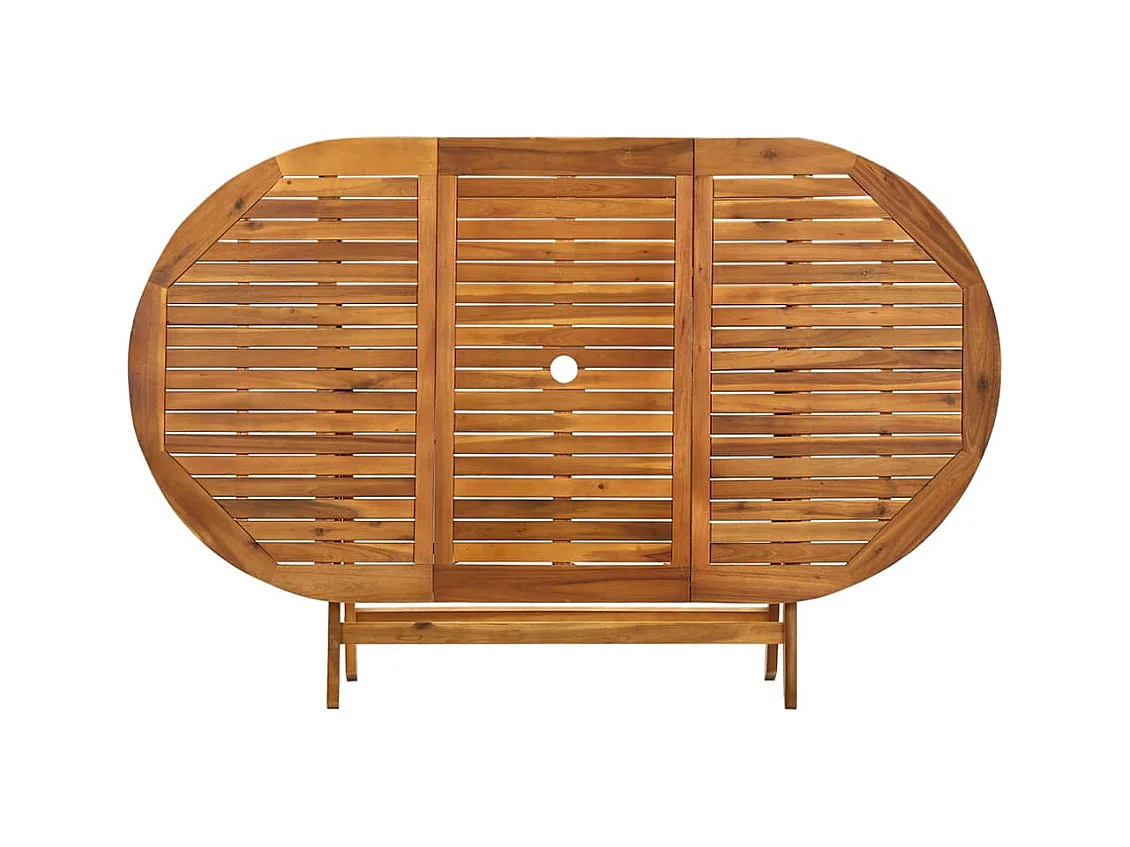 Table de jardin pliable 160x85x75 cm Bois d'acacia massif