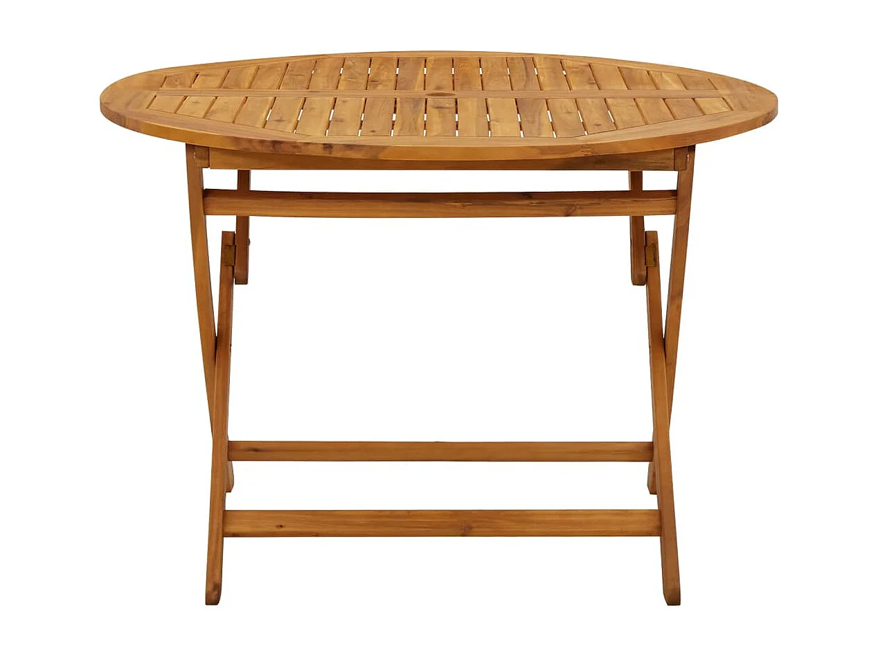 Table pliable de jardin 110 cm Bois d'acacia massif