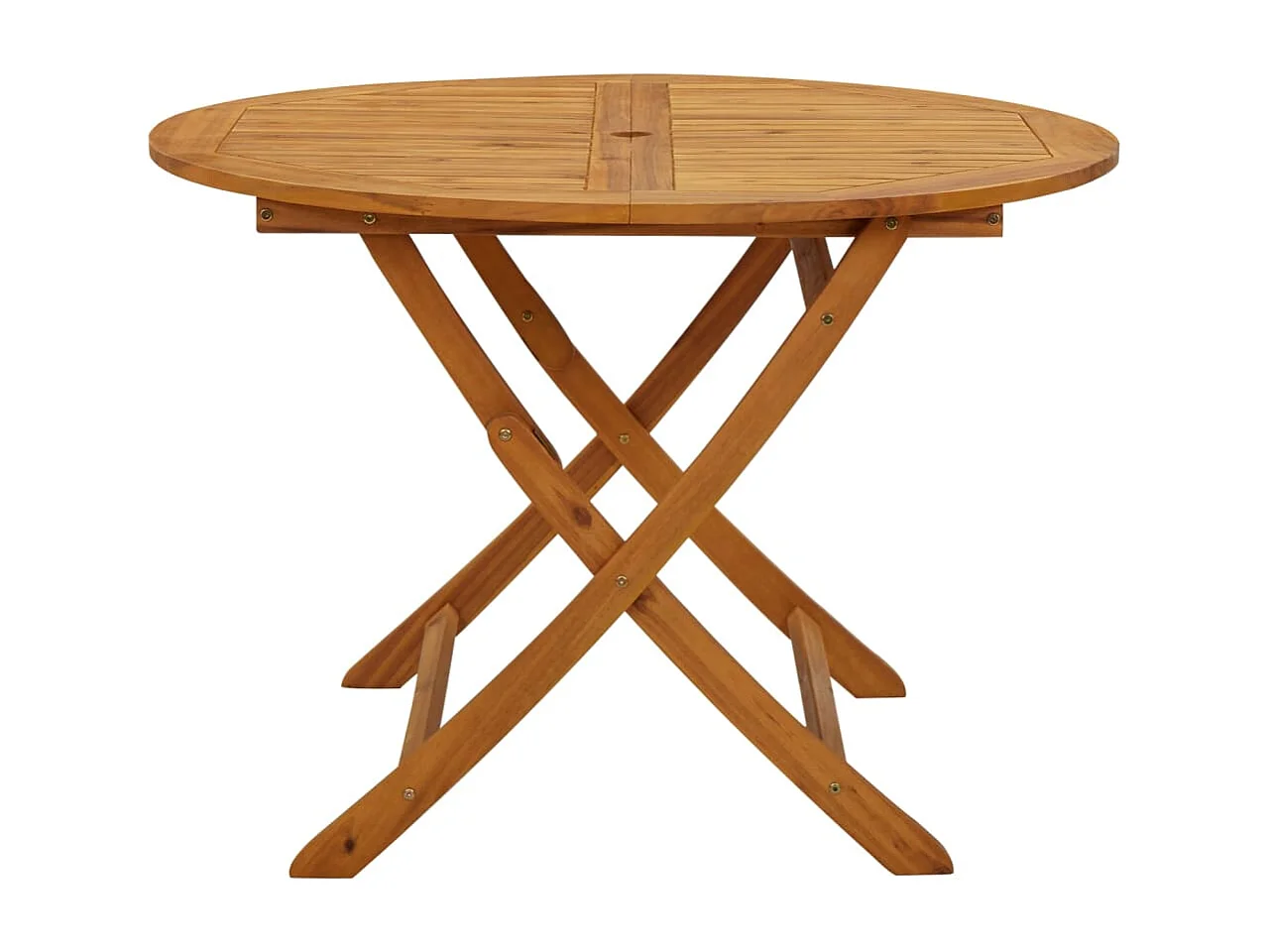 Table pliable de jardin 110 cm Bois d'acacia massif