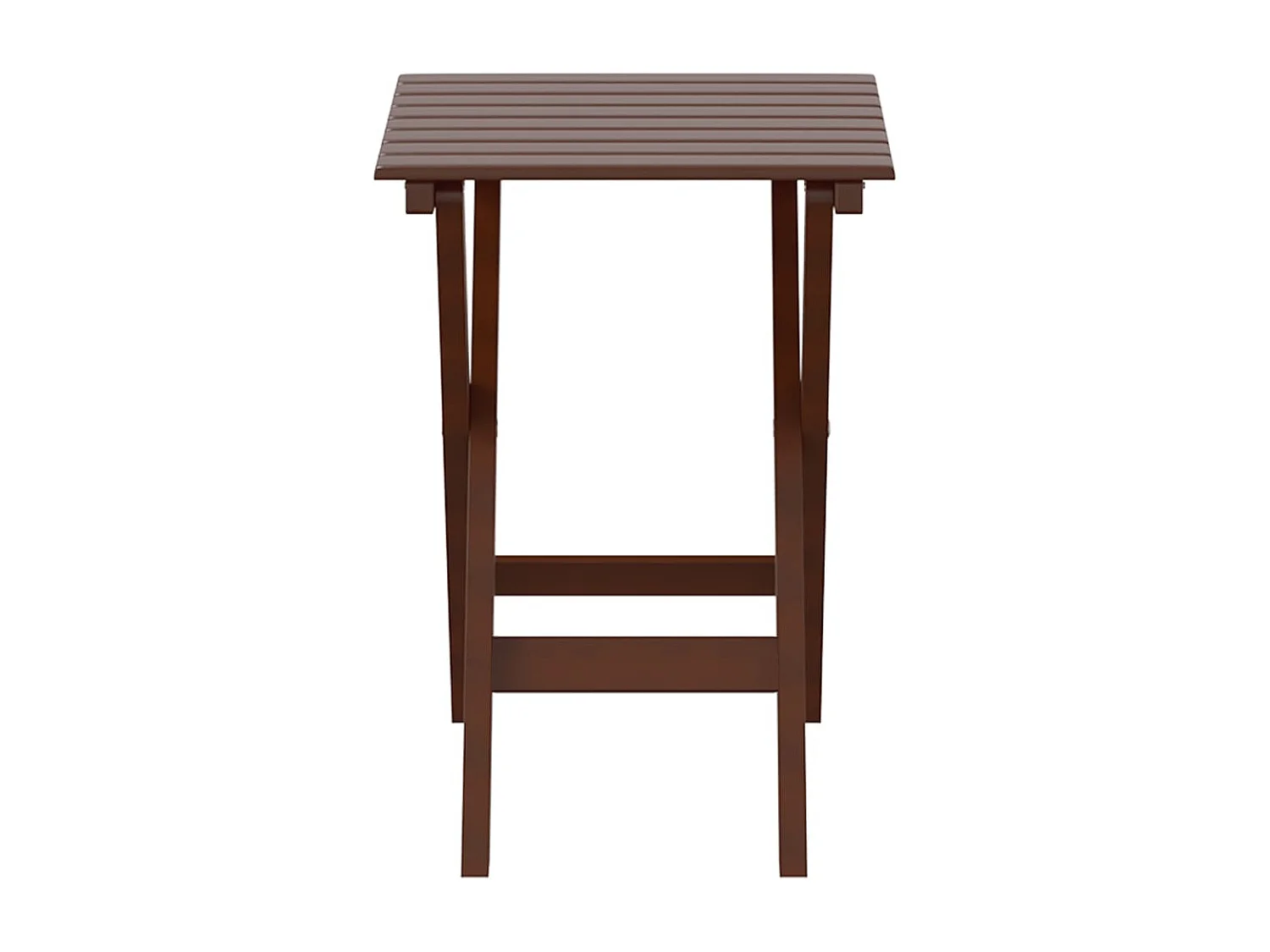 Table d’appoint pliable marron bois de peuplier massif