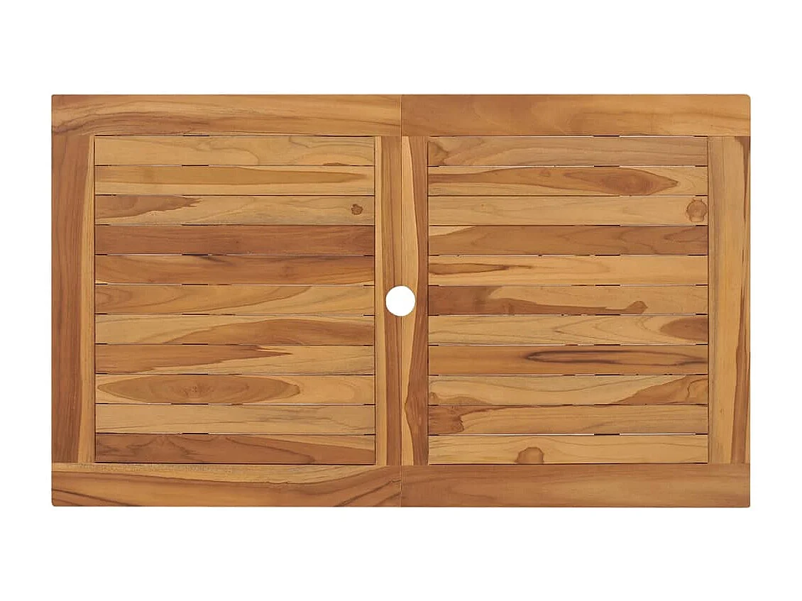 Mesa de jardim dobrável 120x70x75 cm madeira teca maciça