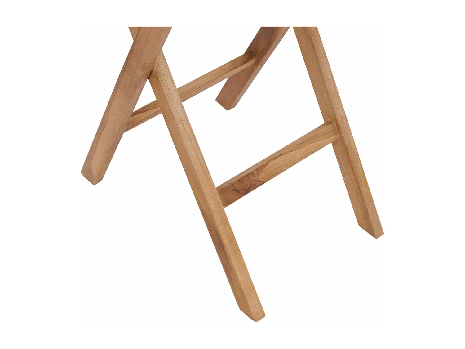Mesa de jardín plegable madera maciza de teca 60 cm