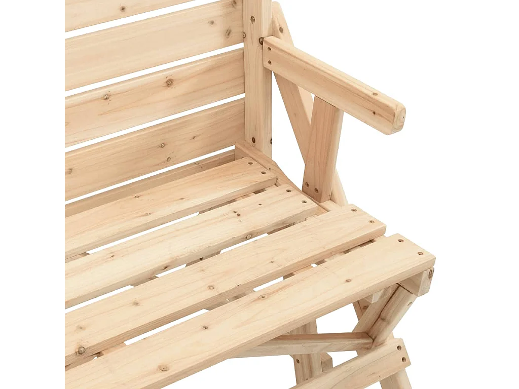 Mesa de piquenique c/ bancos 2-em-1 conversível abeto maciço