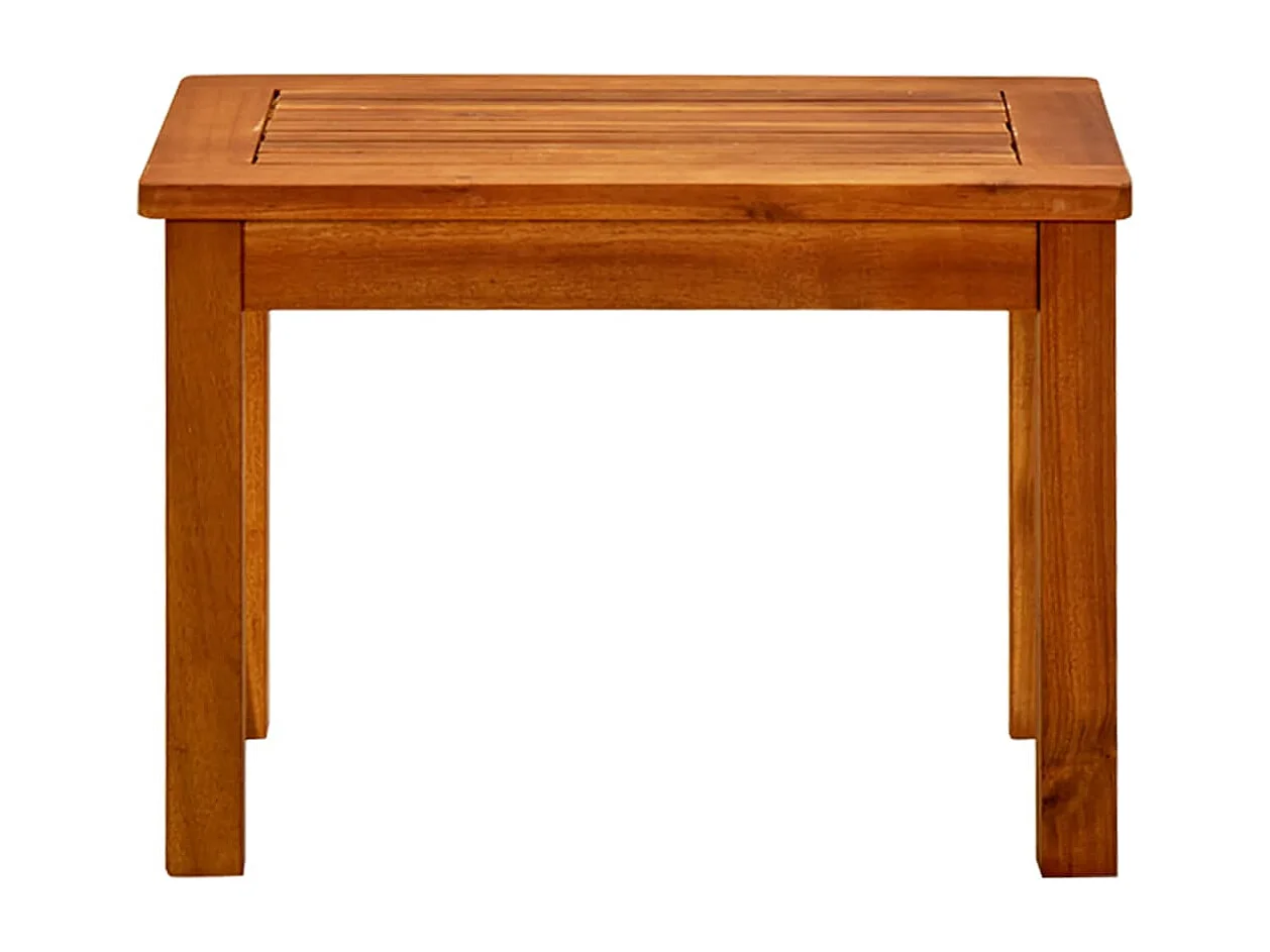 Tavolino da Giardino 50x35x36 cm in Legno Massello di Acacia