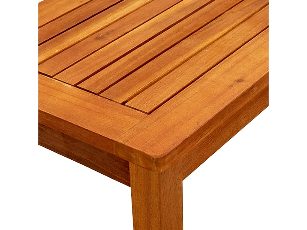 Tavolino da Giardino 50x35x36 cm in Legno Massello di Acacia