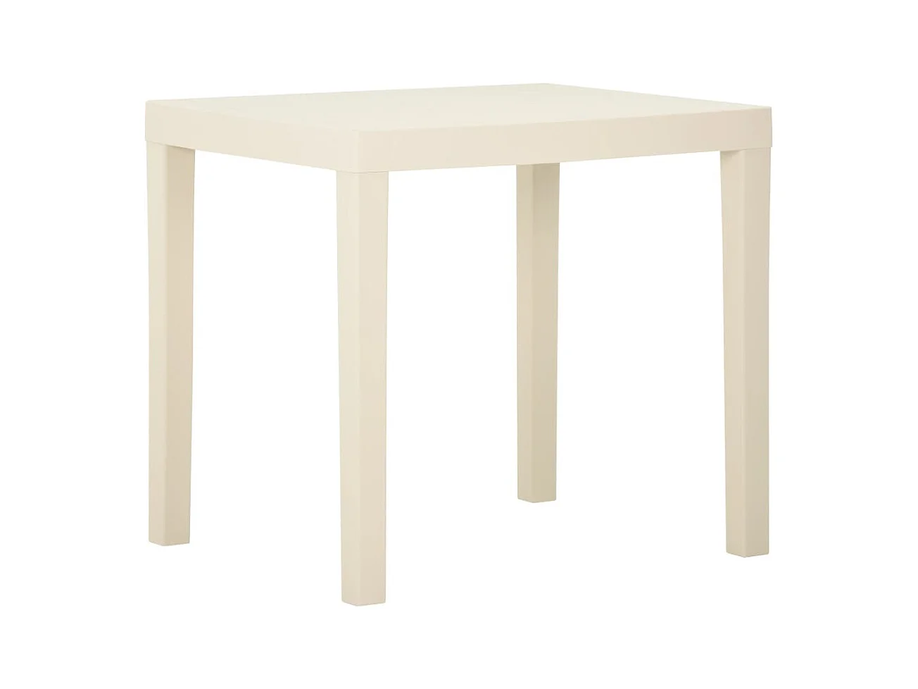 Table de jardin Blanc 79x65x72 cm Plastique
