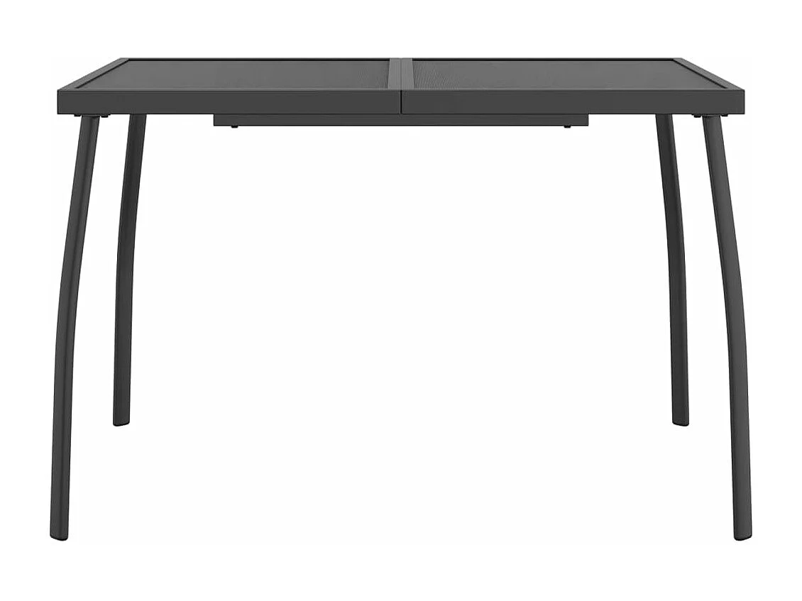 Mesa de jardim 110x80x72 cm malha de aço antracite