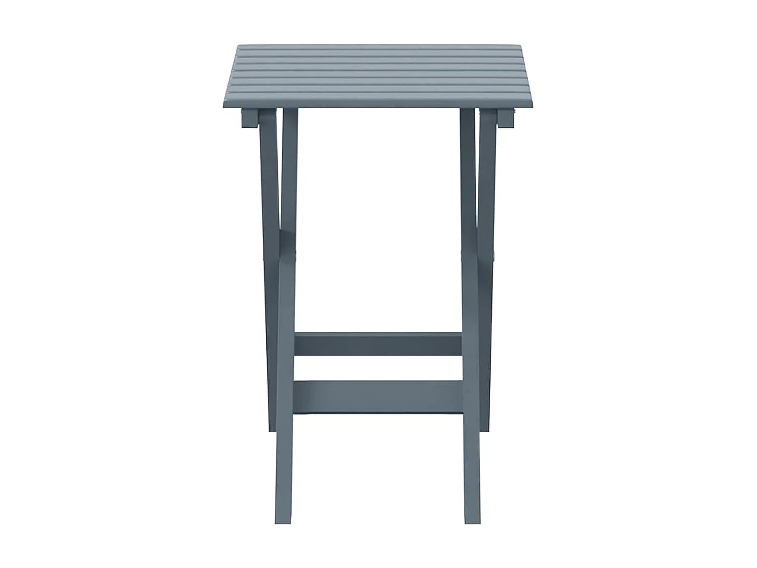 Table d’appoint pliable gris bois de peuplier massif