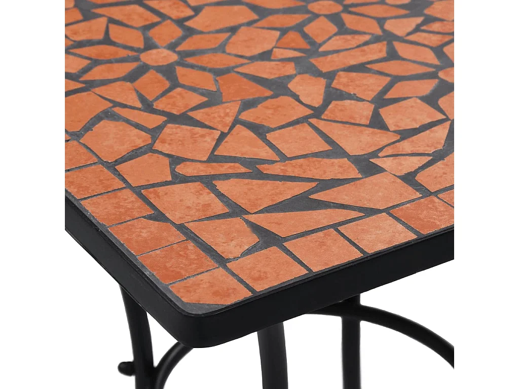 Mesa de mosaico para cafetería cerámica terracota 60 cm