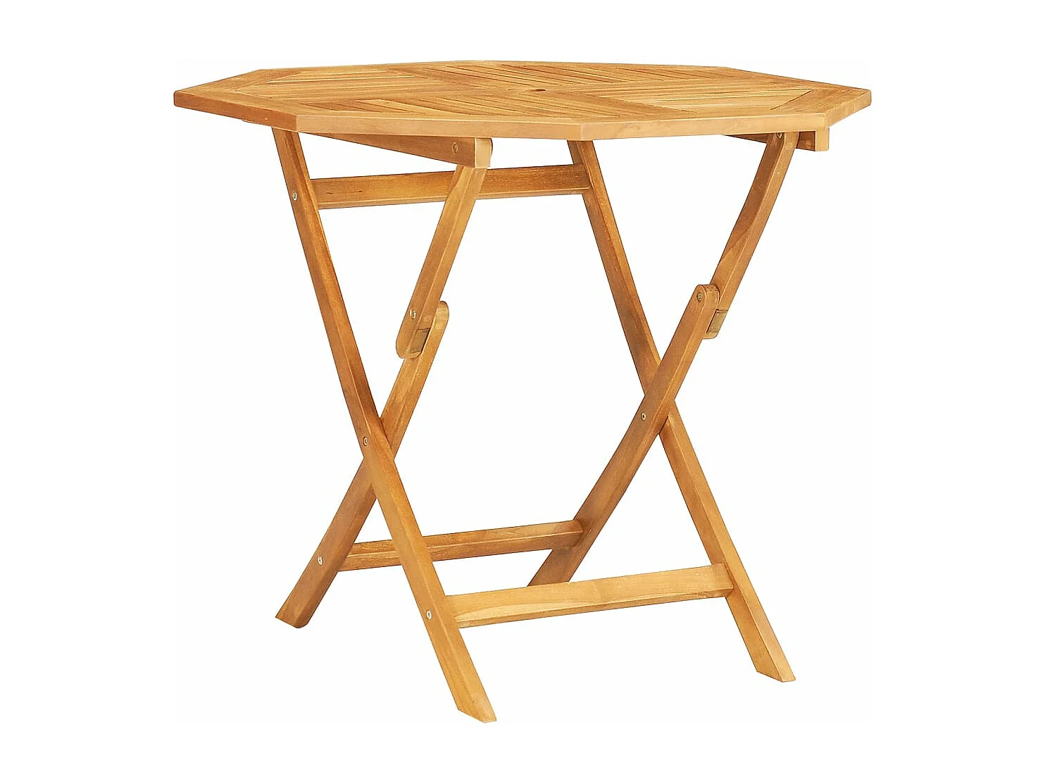 Mesa de jardim dobrável 85x85x76 cm madeira teca maciça