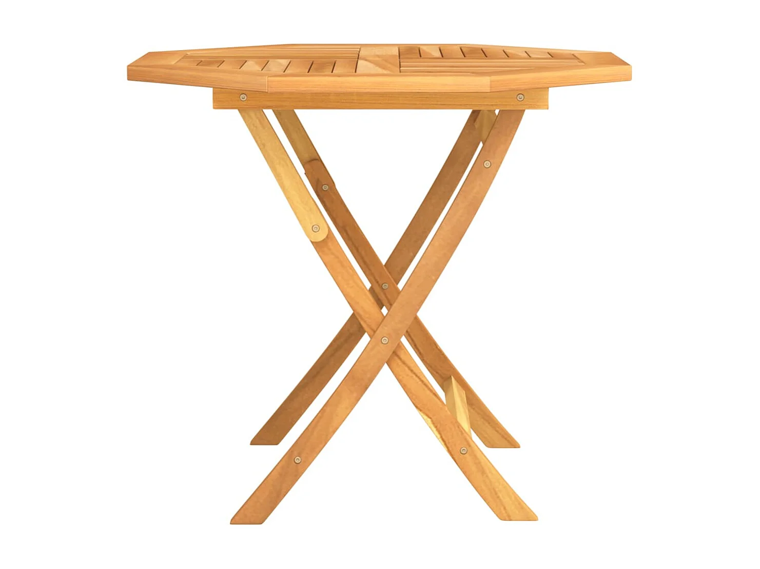 Mesa de jardim dobrável 85x85x76 cm madeira teca maciça