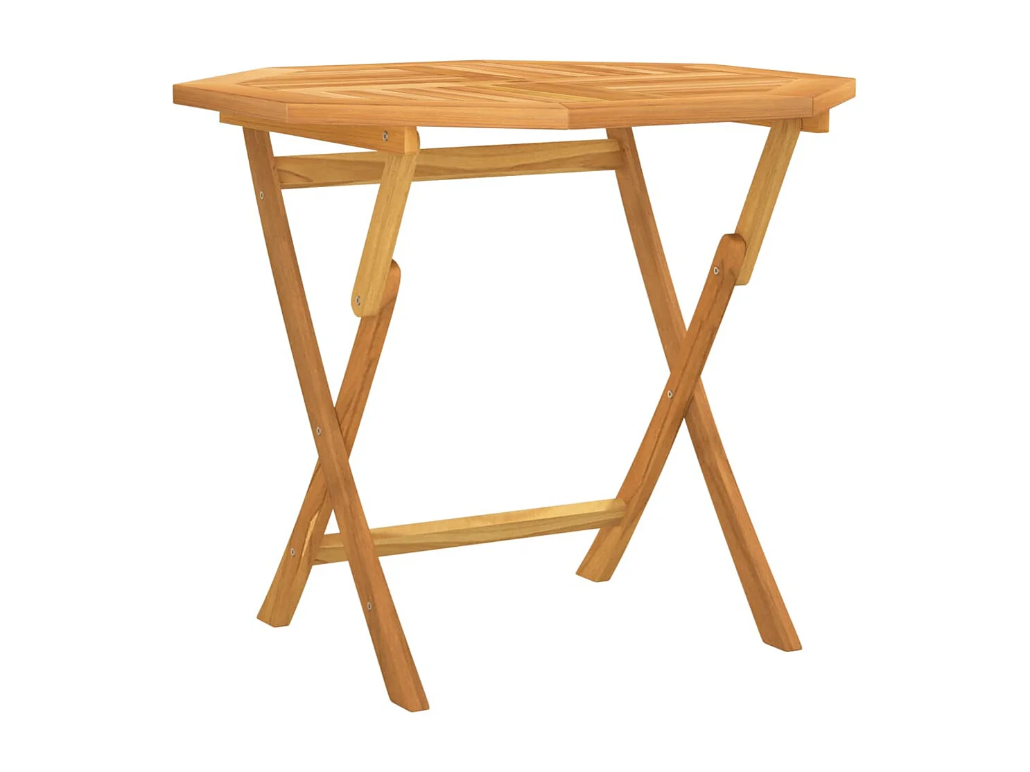 Mesa de jardim dobrável 85x85x76 cm madeira teca maciça