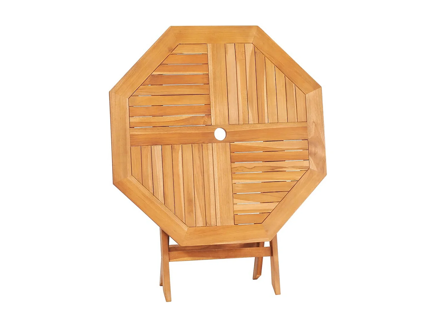 Mesa de jardim dobrável 85x85x76 cm madeira teca maciça