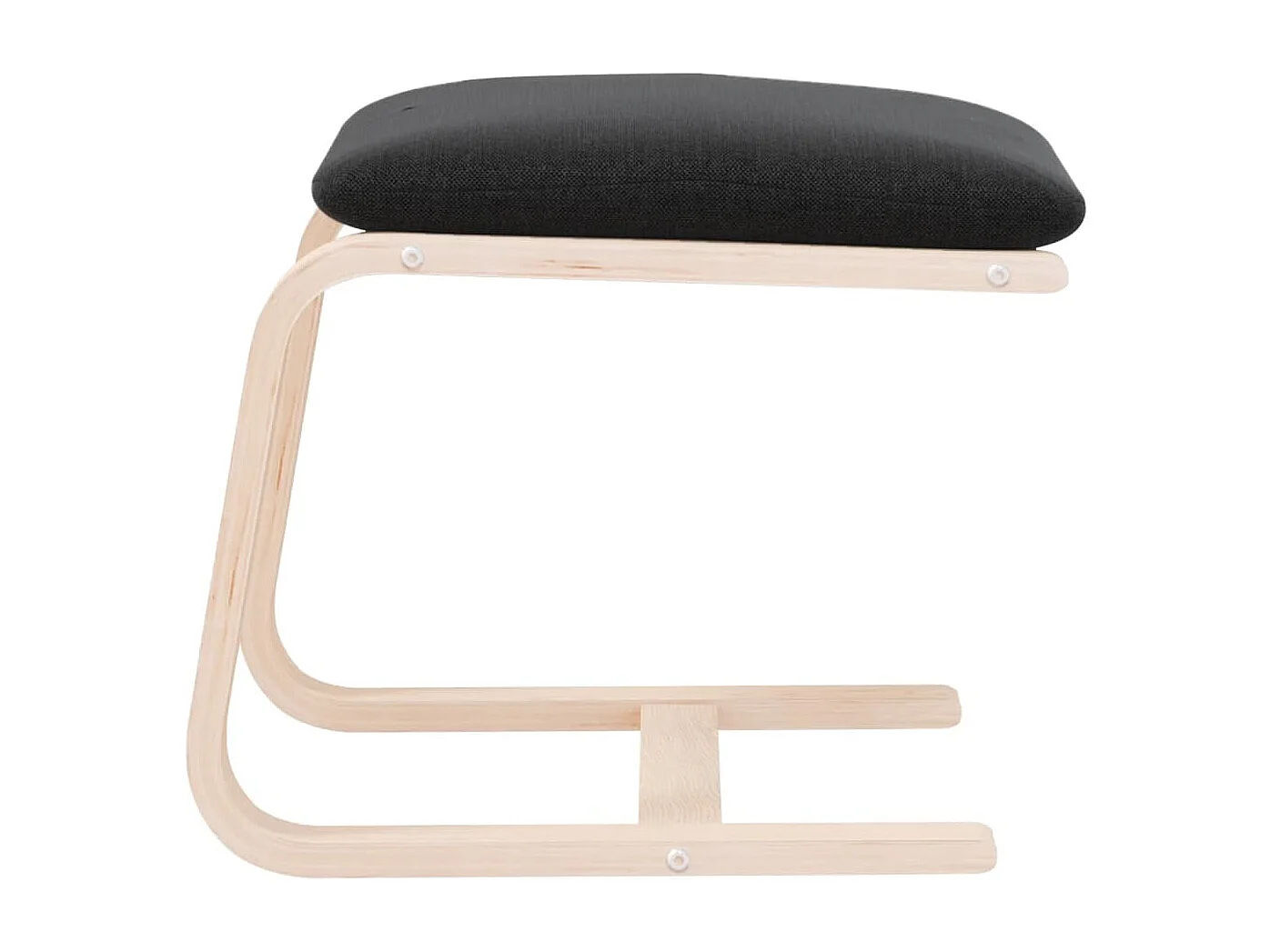 Fußhocker Schwarz 51x41x40 cm Stoff