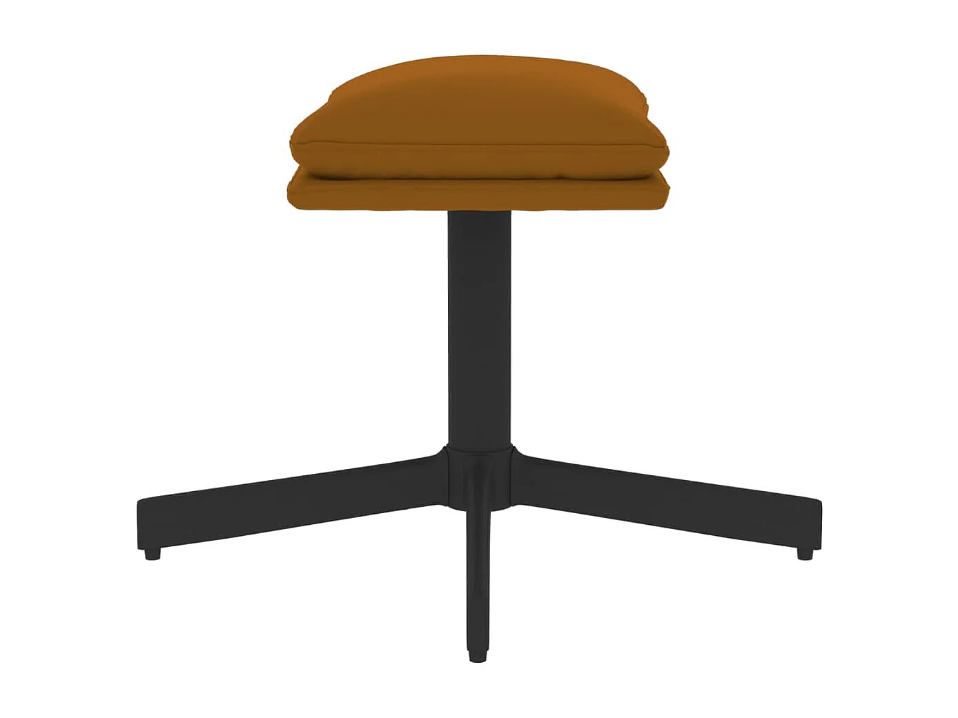 Repose-pied Marron 60x60x36 cm Velours