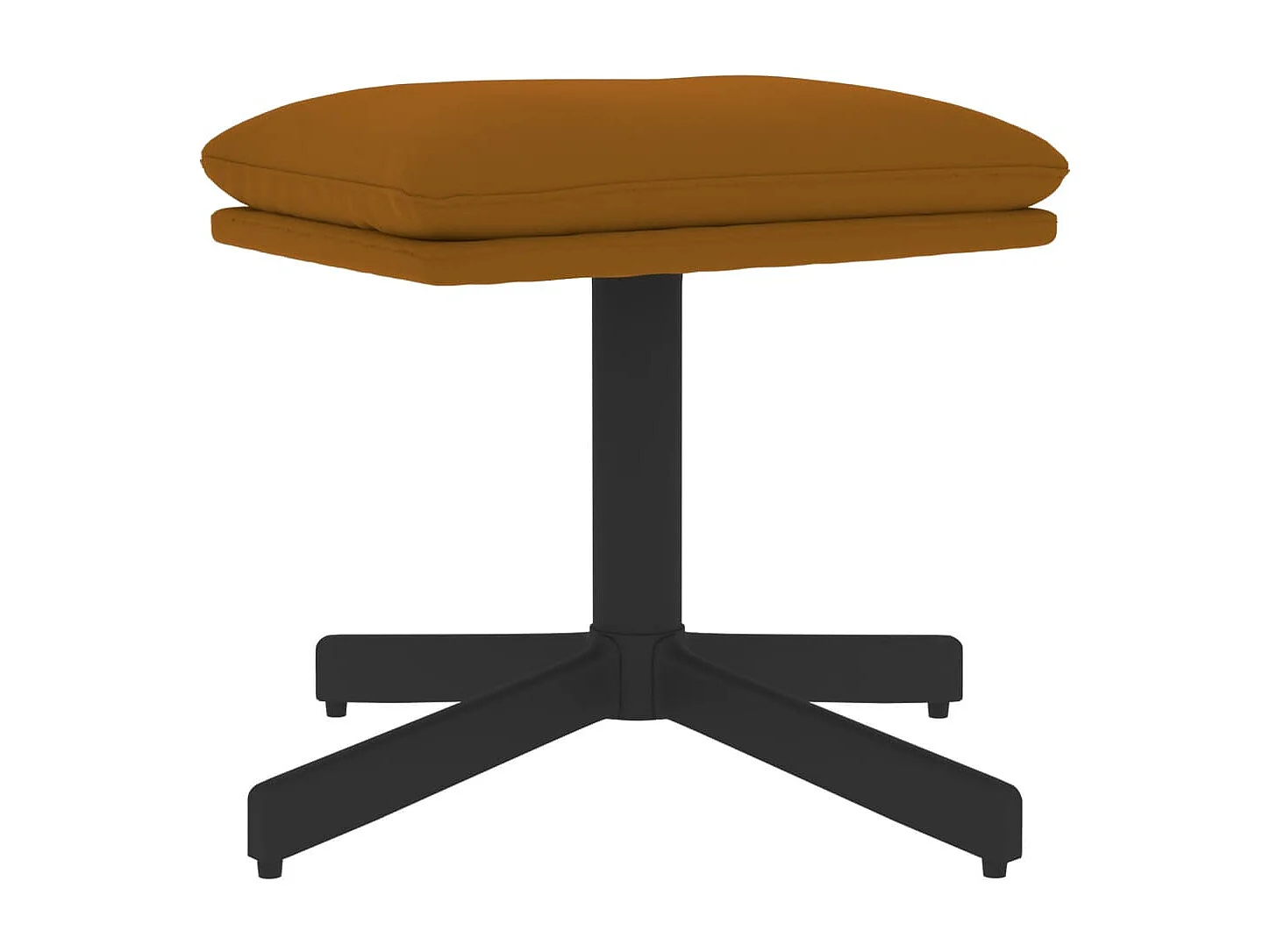 Repose-pied Marron 60x60x36 cm Velours