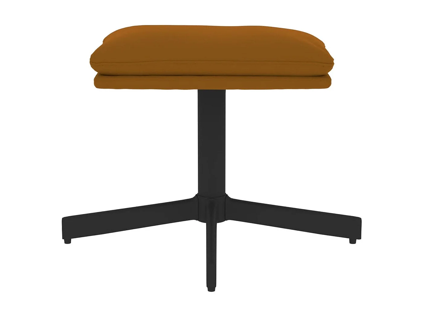 Repose-pied Marron 60x60x36 cm Velours