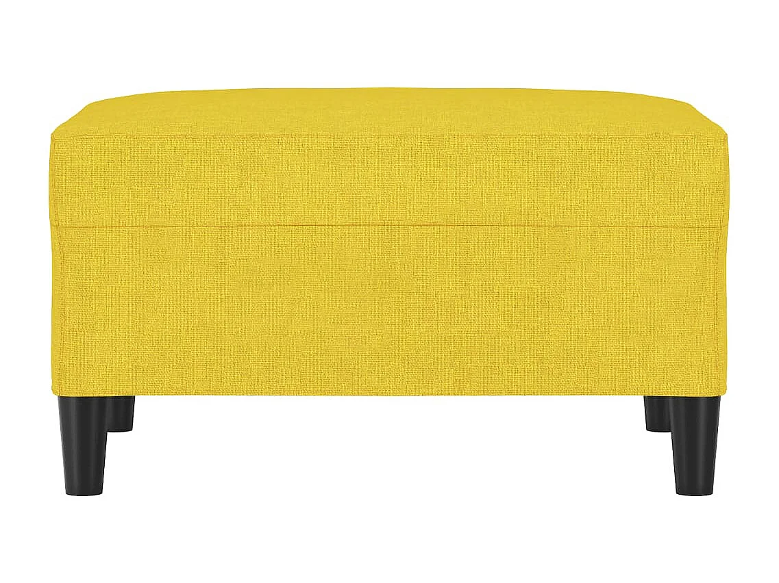 Poggiapiedi giallo chiaro 70x55x41 cm Tessuto