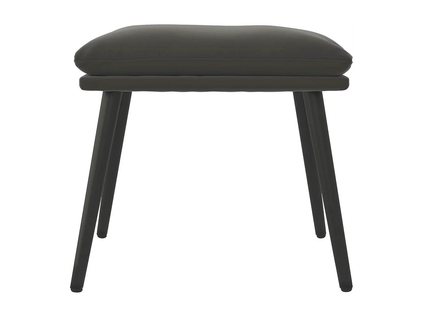 Repose-pied Gris foncé 45x29,5x35 cm Velours