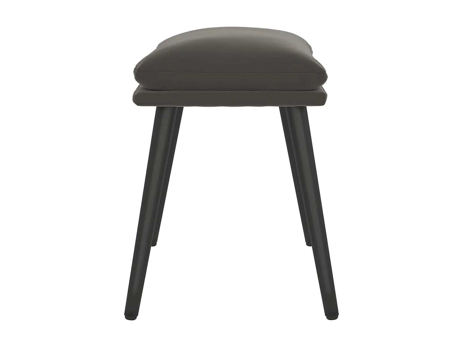 Repose-pied Gris foncé 45x29,5x35 cm Velours