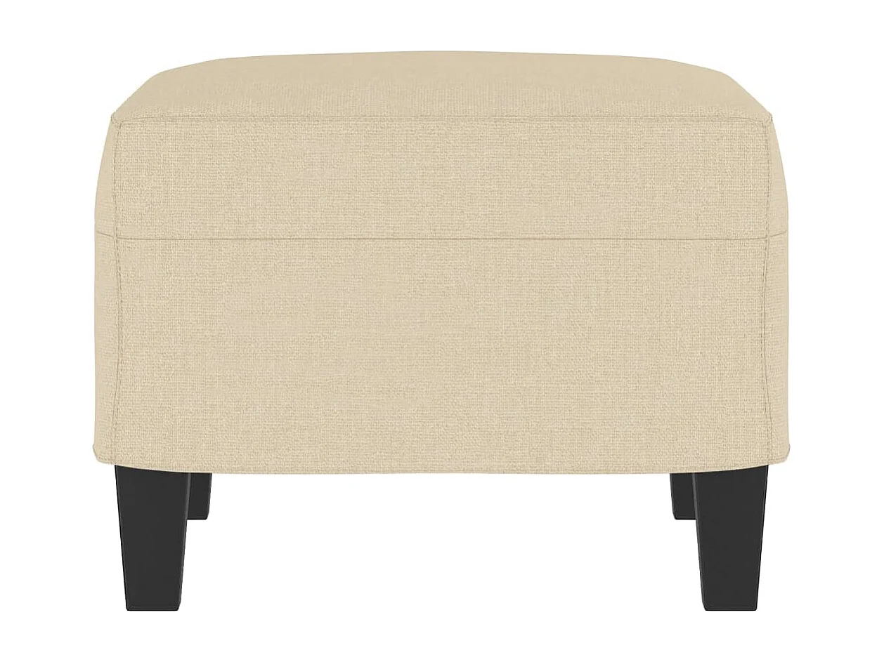 Repousa-pés Tecido Creme 60x50x41 cm