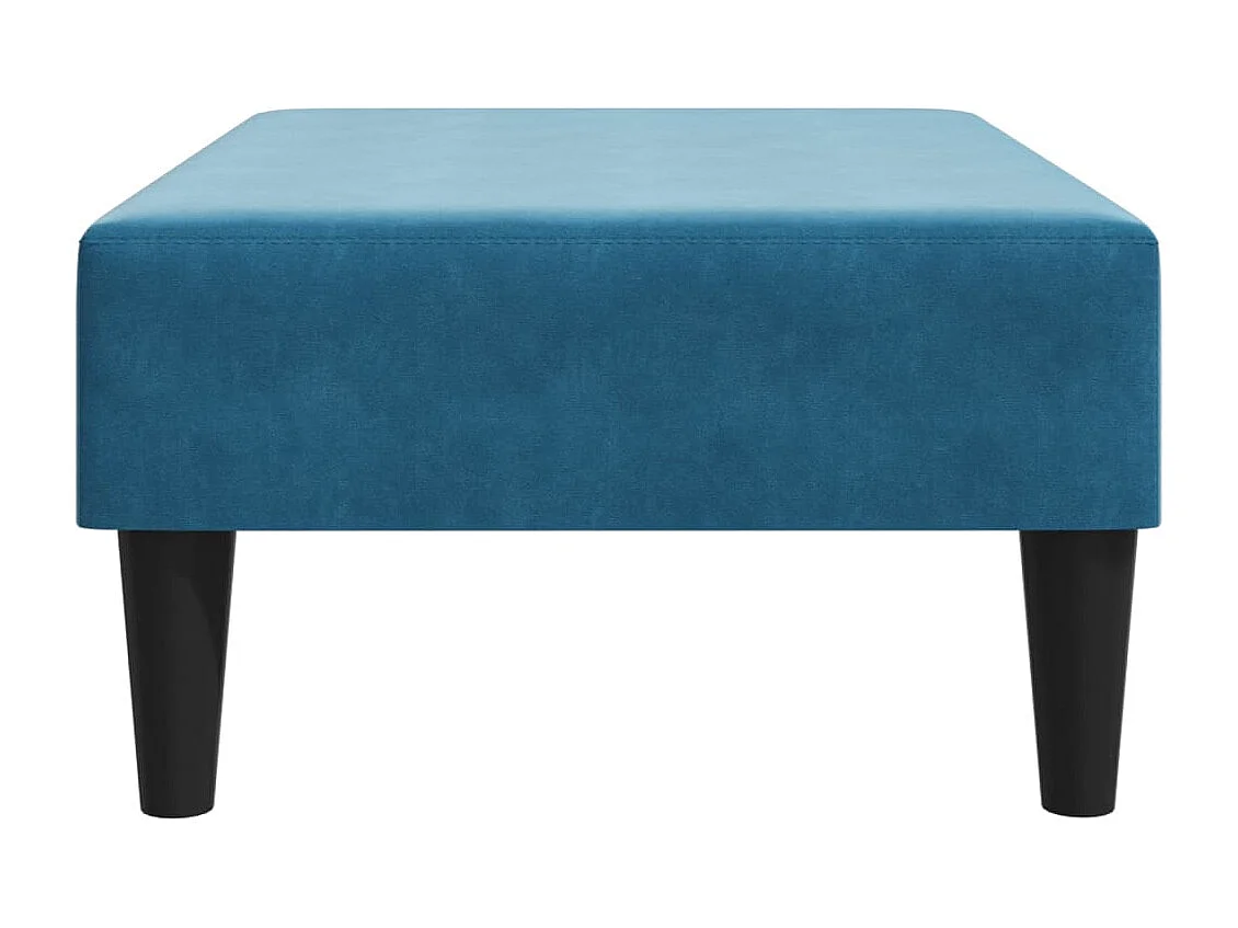 Reposapiés azul 77x55x31 cm terciopelo