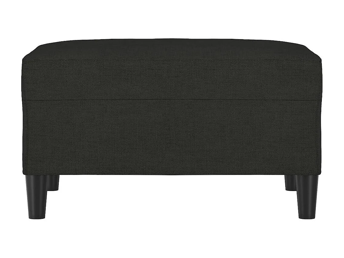 Poggiapiedi Nero 70x55x41 cm Tessuto