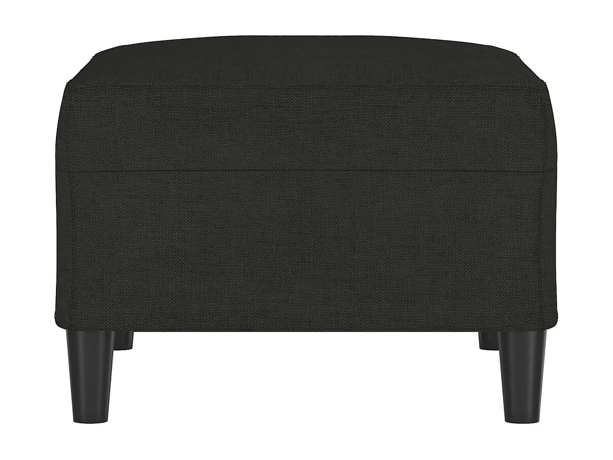 Repose-pied Noir 70x55x41 cm Tissu