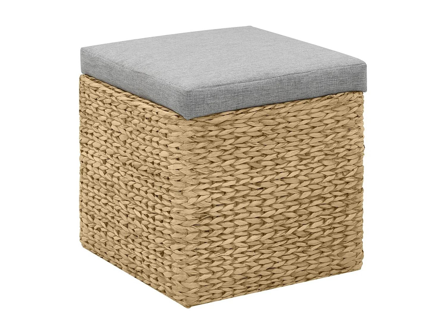 Set di 2 poggiapiedi Giacinto d'acqua Grigio