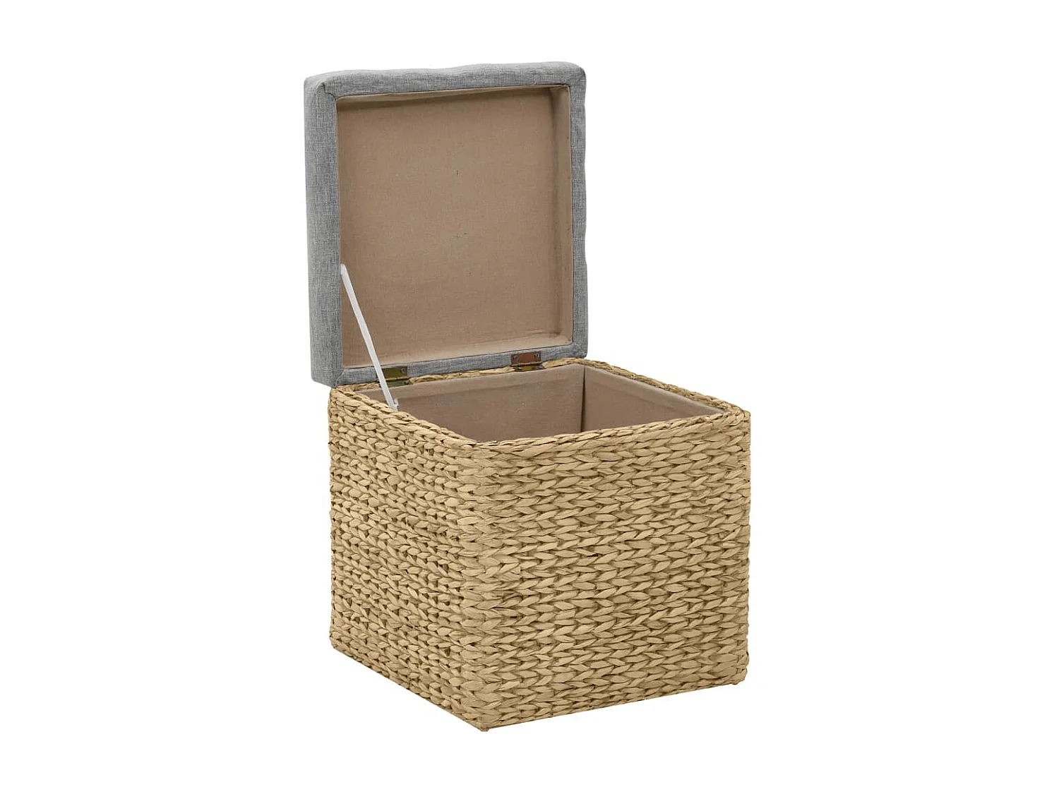 Set di 2 poggiapiedi Giacinto d'acqua Grigio