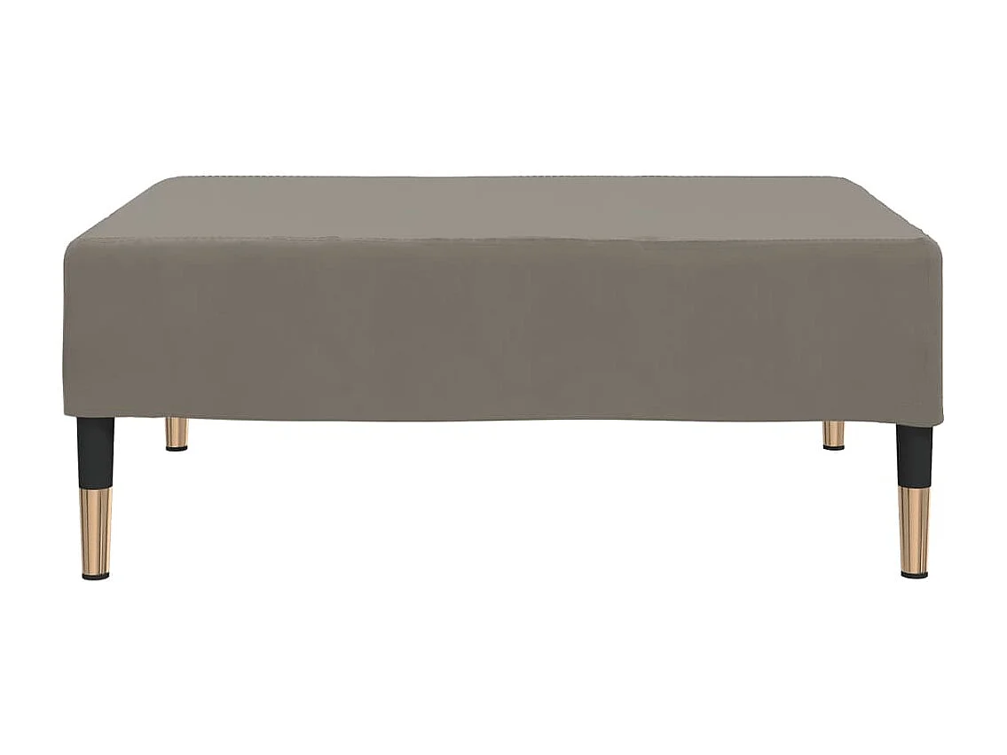 Repose-pied Gris clair 78x56x32 cm Velours