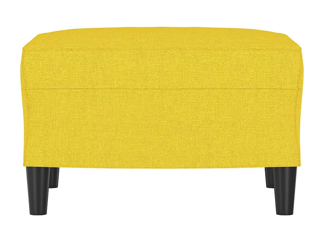 Repose-pied Jaune clair 60x50x41 cm Tissu