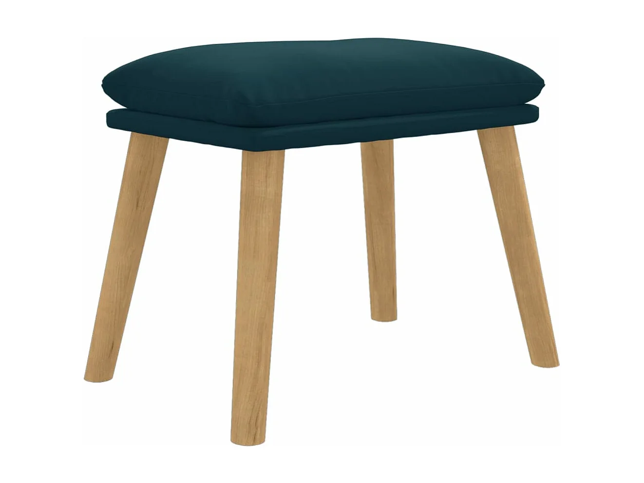 Poggiapiedi blu 45x29,5x35 cm Velluto