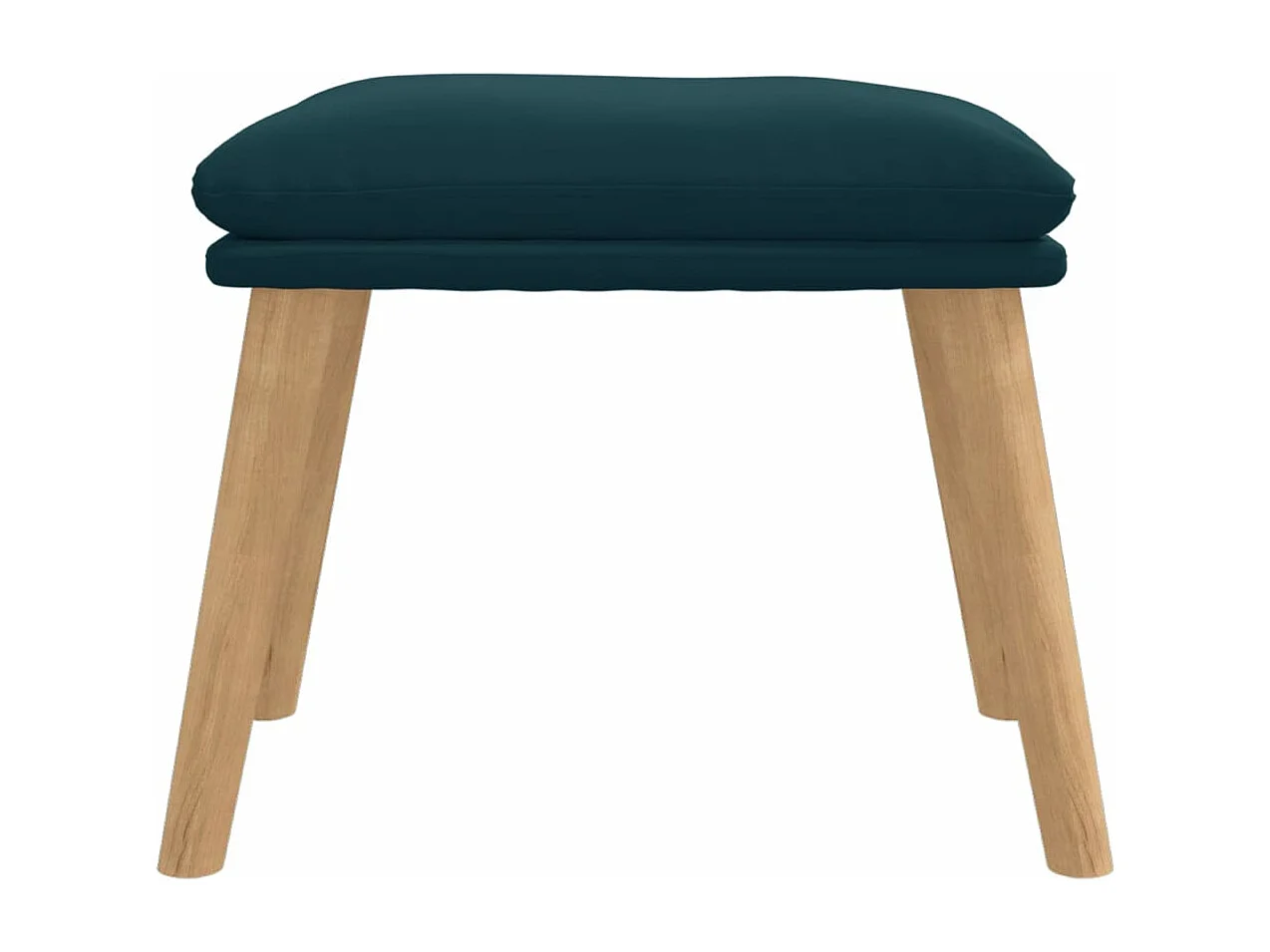 Poggiapiedi blu 45x29,5x35 cm Velluto