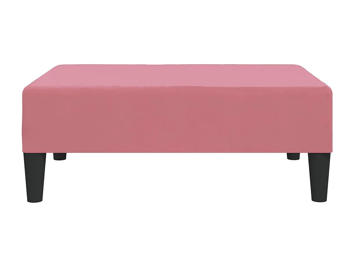 Repose-pied Rose 78x56x32 cm Velours