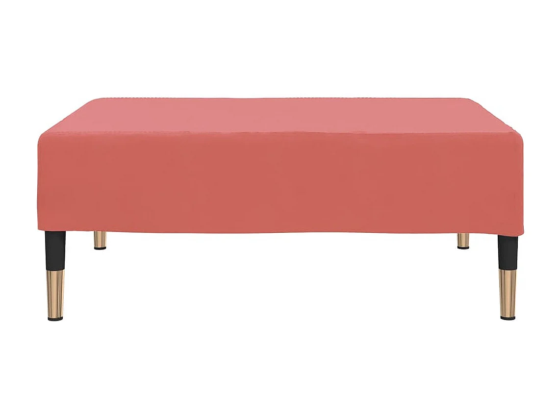 Repose-pied Rose 78x56x32 cm Velours