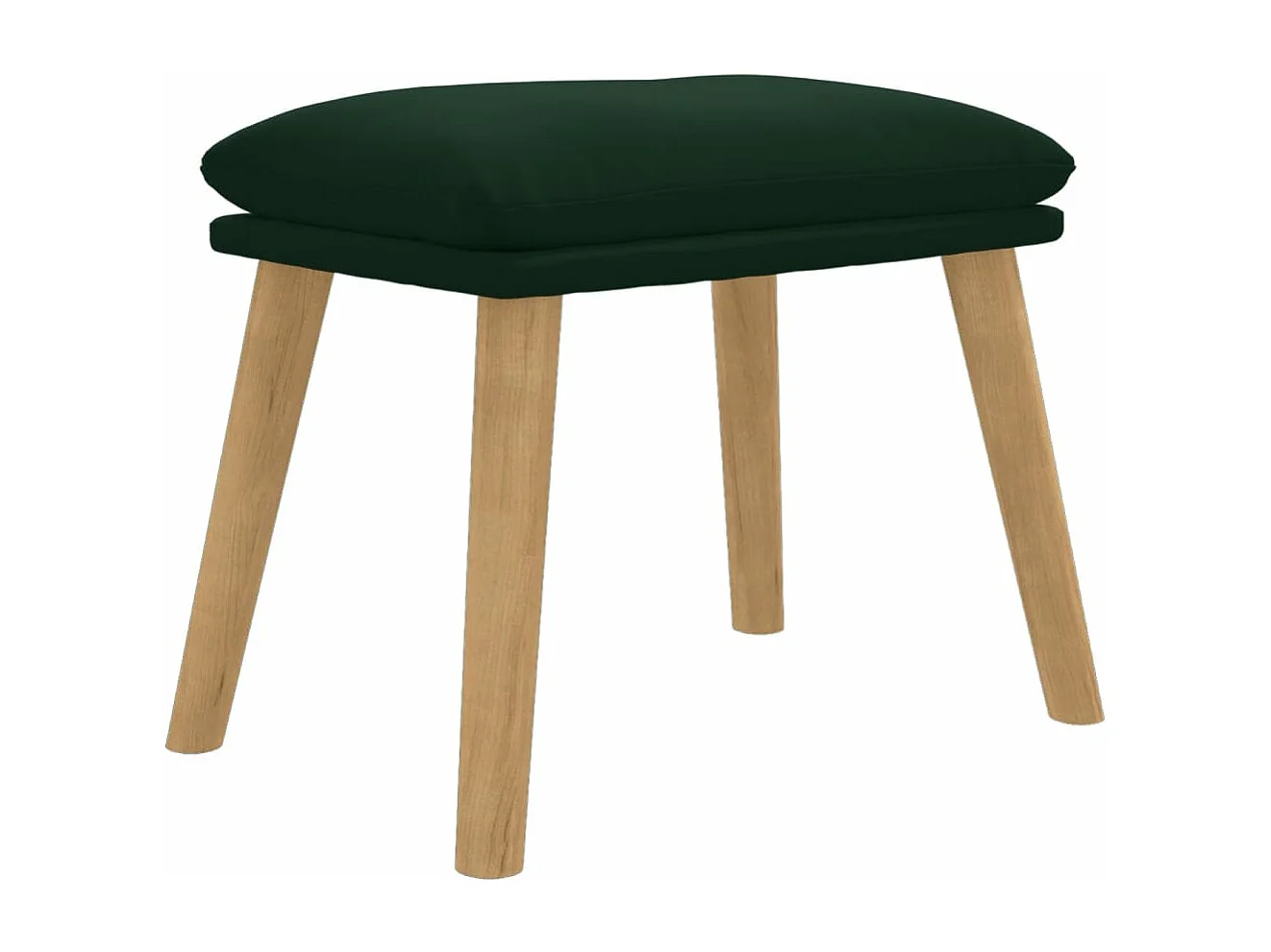 Repousa-pés Verde escuro 45x29,5x35 cm Veludo