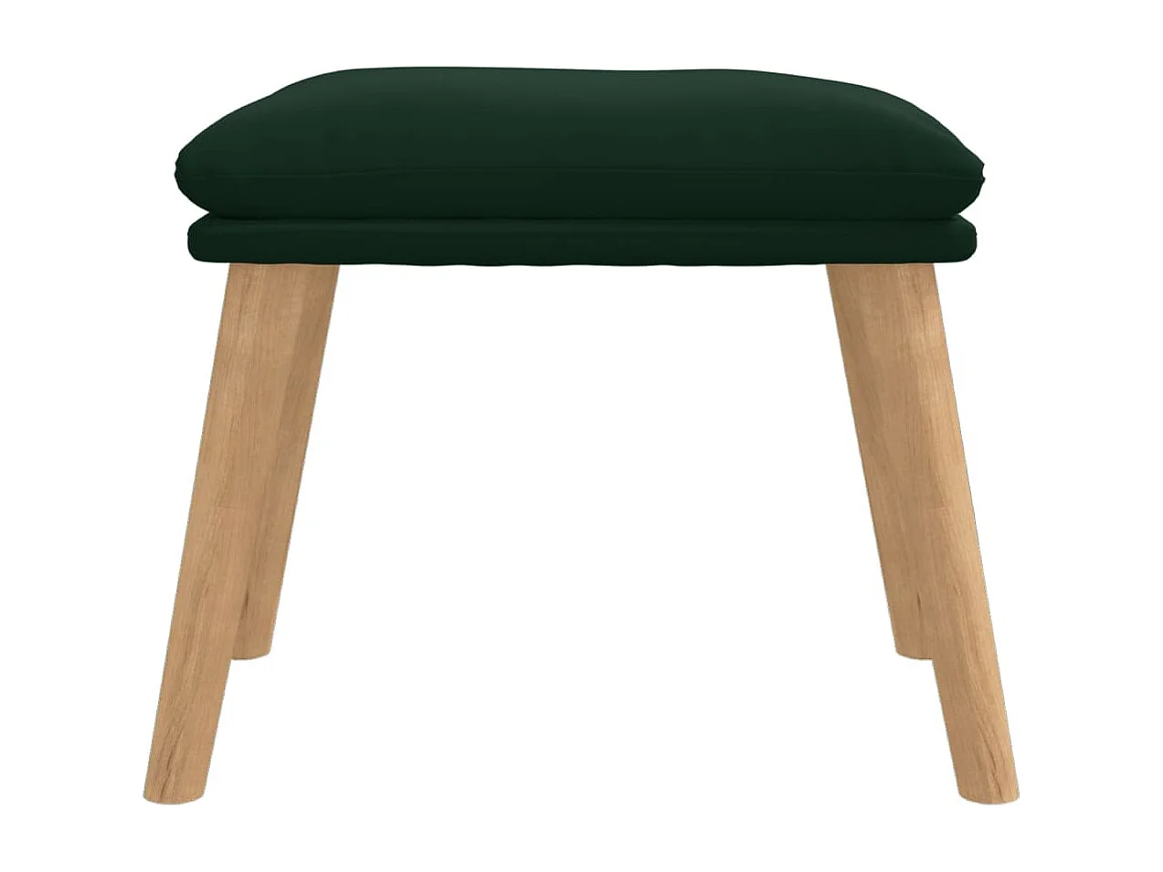 Repousa-pés Verde escuro 45x29,5x35 cm Veludo