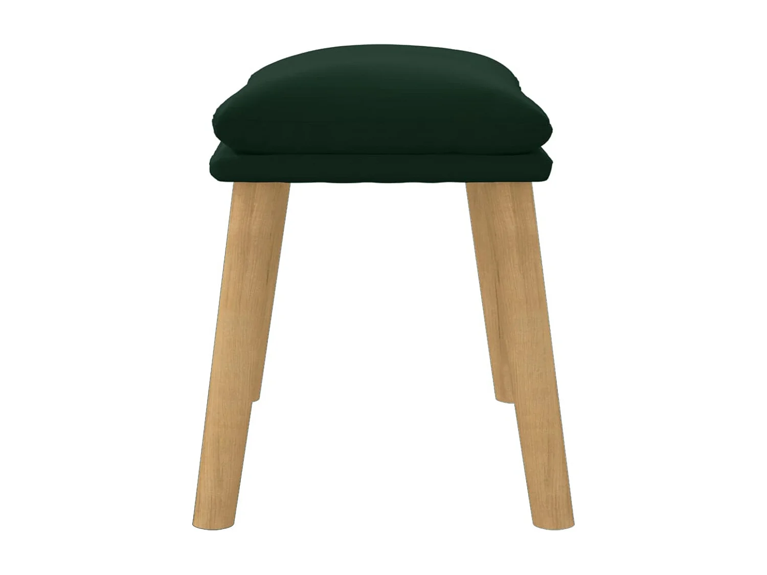 Repousa-pés Verde escuro 45x29,5x35 cm Veludo