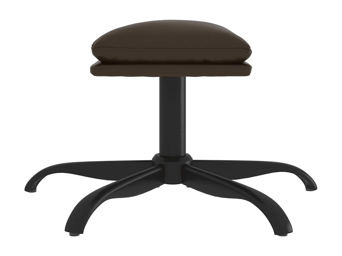 Repose-pied Marron 60x60x36 cm Similicuir