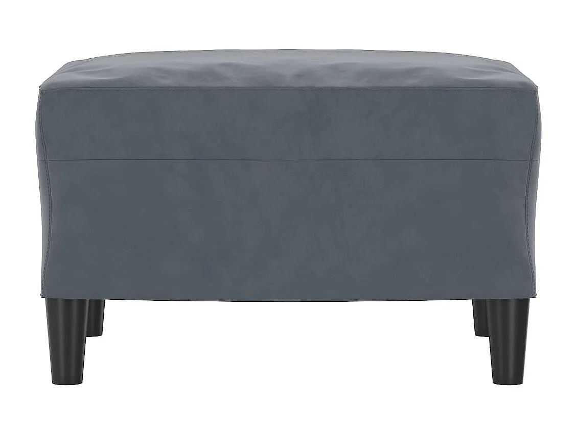 Repose-pied Gris foncé 60x50x41 cm Velours
