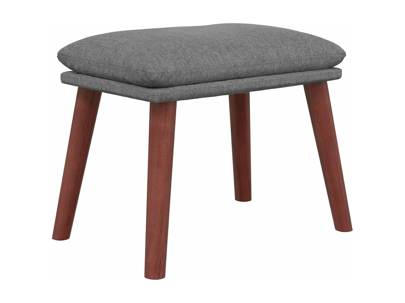 Fußhocker Hellgrau 45x29,5x35 cm Stoff