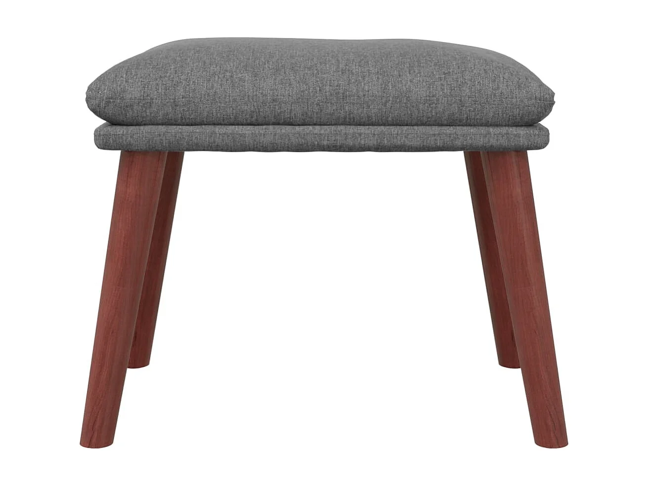 Fußhocker Hellgrau 45x29,5x35 cm Stoff